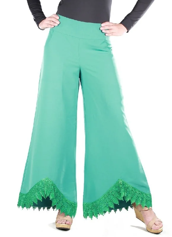 Ateefa Light Green Palazzo Pants Comfortable Cargo Pants