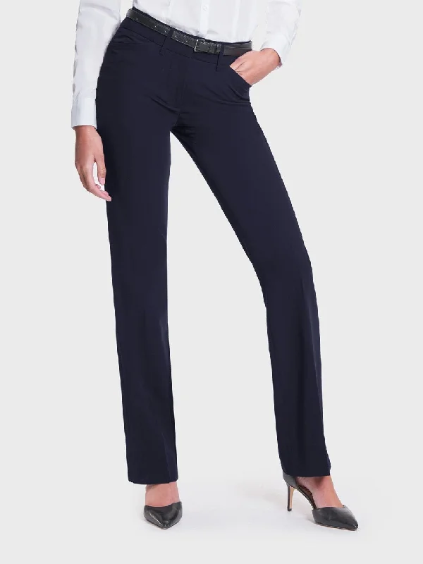 Ladies' City Pant - Navy Classic Straight-Leg Pants