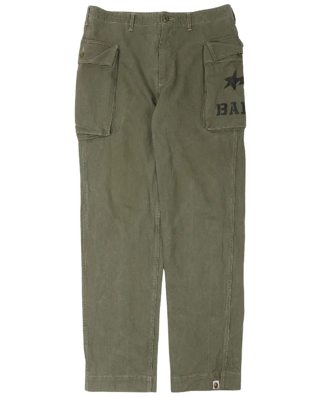 Military Cargo Pants Comfortable Jogger Trousers