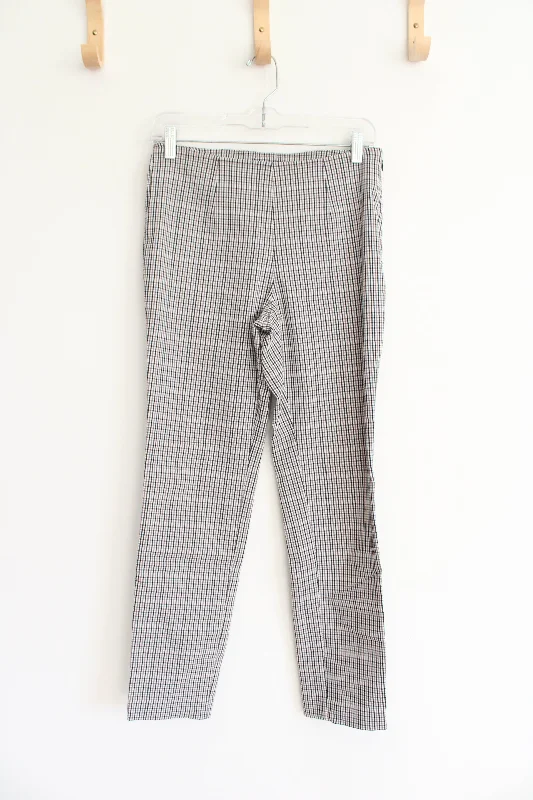 A New Day Stretch Black & Gray Plaid Pants | 4 Relaxed Linen Pants