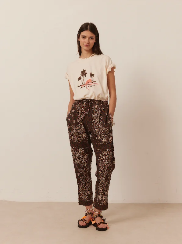 Leopard Pants Trendy Wide-Legged Trousers