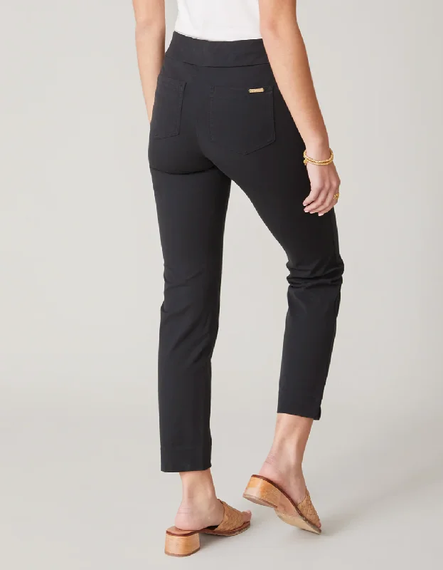 Maren Pull-On Pant Black Lightweight Linen Pants