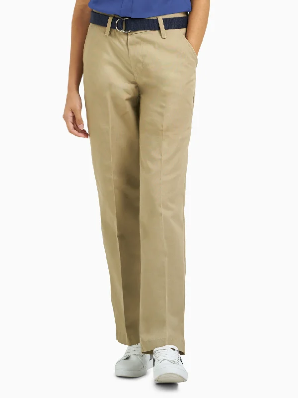 Ladies' High-Quality Work Pant - Khaki Fashionable Jogger Pants