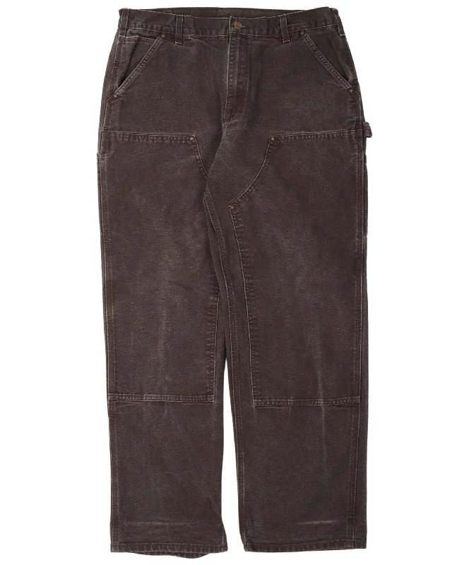 Carhartt Double-Knee Carpenter Pants Formal Linen Trousers