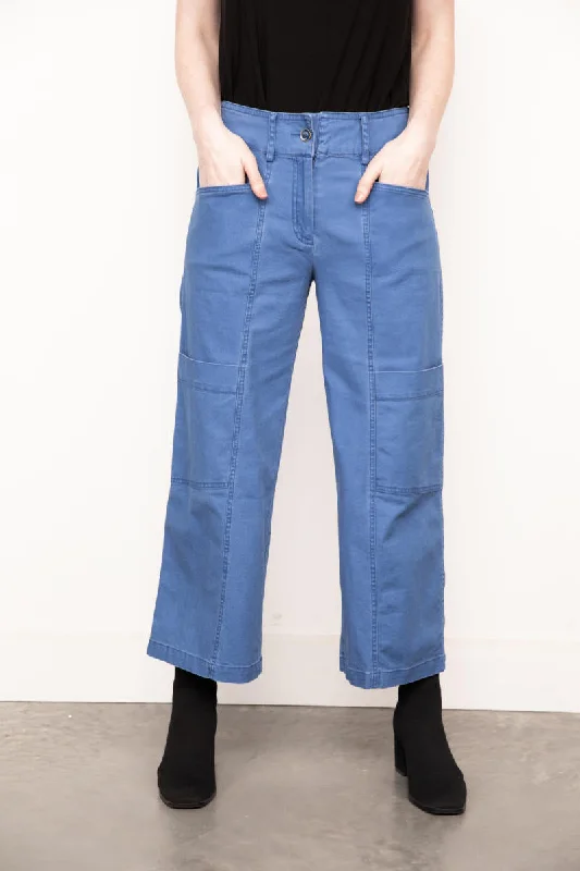 Habitat 71371 Washed Canvas Flood Pant Stylish Paperbag Waist Pants