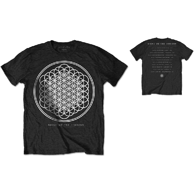 BRING ME THE HORIZON Attractive T-Shirt, Sempiternal Tour Polka Dot Checkered Tartan