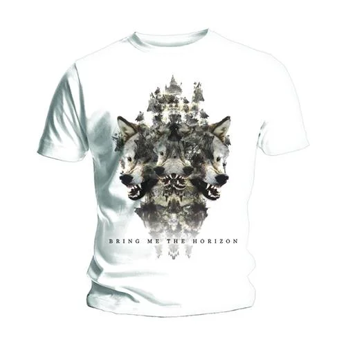 BRING ME THE HORIZON Attractive T-Shirt, Wolven Version 2 Notch Collar Peter Pan Collar Cowl Neck