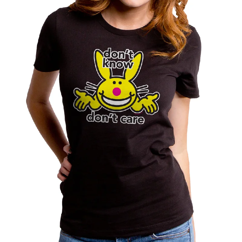 Jim Benton - Don't Know, Dont Care Yellow Women's T-Shirt Anti-Shrink Durable Soft