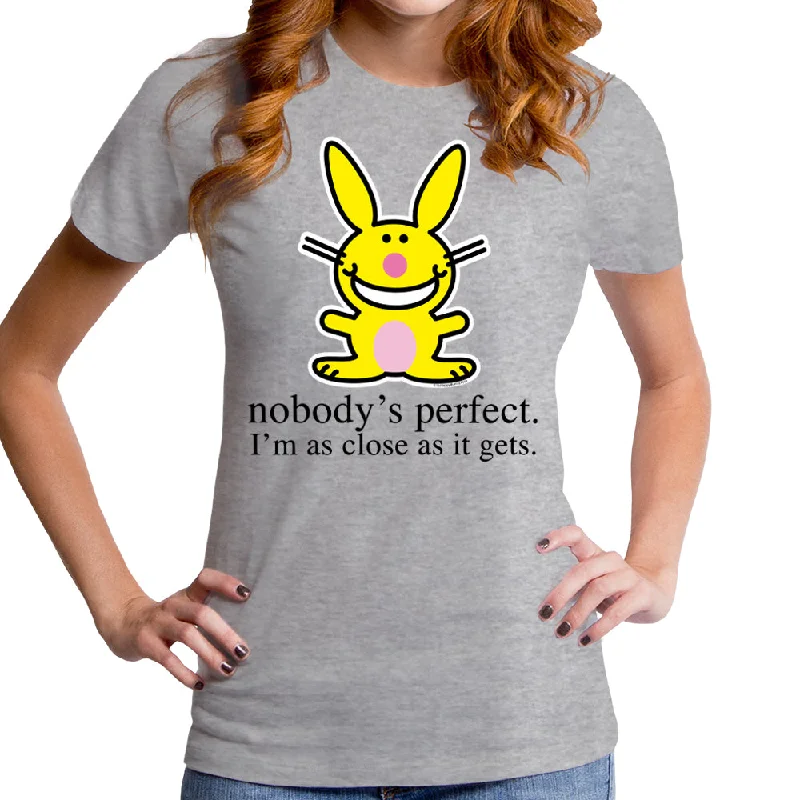 Jim Benton - Nobody's Perfect Women's T-Shirt Beaded Sequined Faux Fur