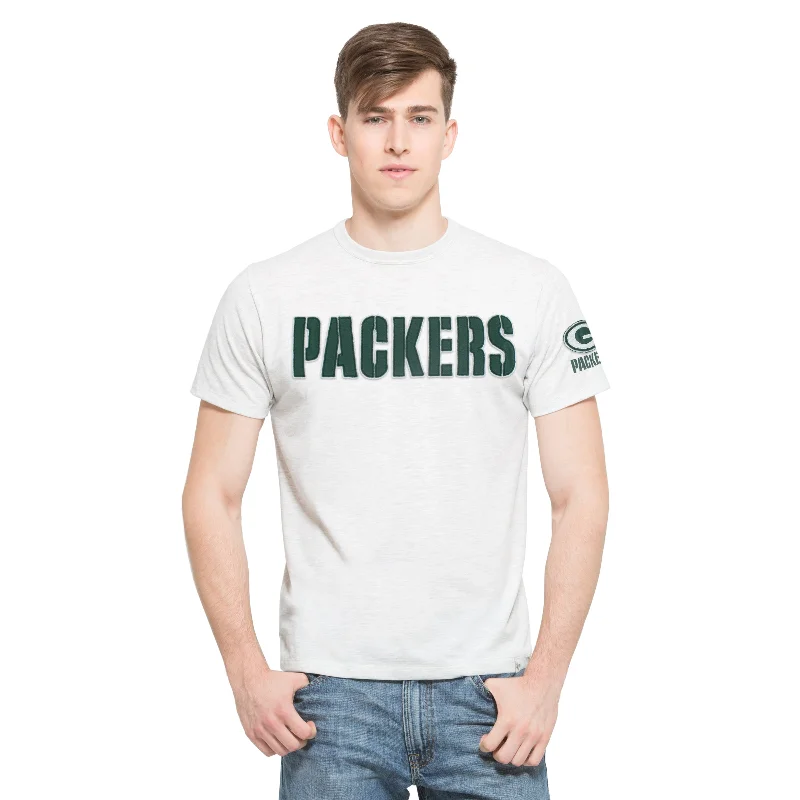 Green Bay Packers Crossover Fieldhouse Men's Cinderblock Tee Real Fur Shearling Chenille