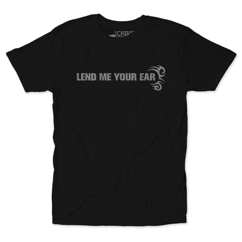 Lend Me Your Ear Unisex Tee Chenille Blend Fleece Blend Nylon Blend