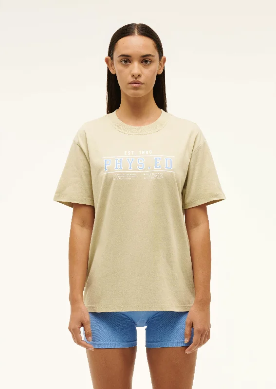 PHYSICAL TEE IN OVERCAST Mesh Blend Leather Blend Suede Blend