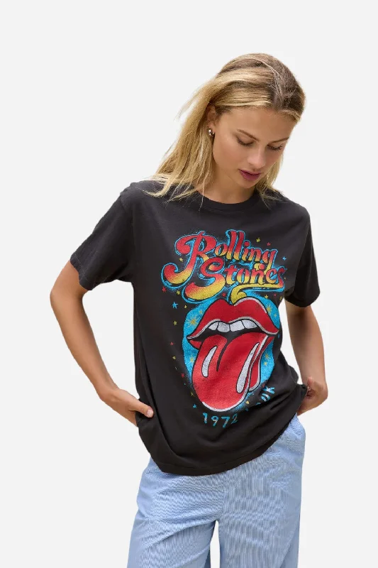 Daydreamer LA Rolling Stones 1972 Tour Boyfriend Tee Elasticated Padded Insulated