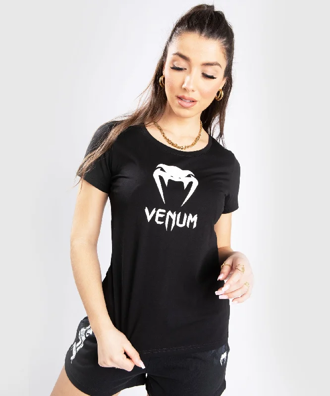 Venum Classic T-Shirt - For Women - Black Faux Fur Fabric Real Fur Fabric Shearling Fabric