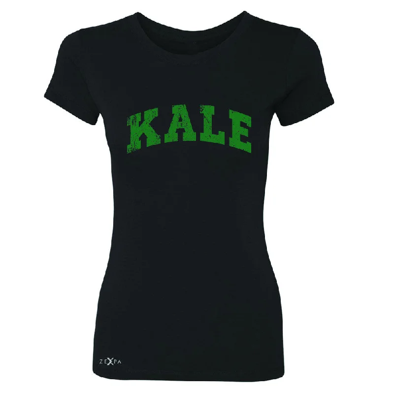 Zexpa Apparel™ Kale G University Gift for Vegetarian Women's T-shirt Vegan Fun Tee Oversized T-Shirt Spandex breathable