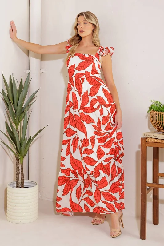 TOLD YOU SO WOVEN MAXI DRESS Comfortable Plunging Neckline Maxi Dress