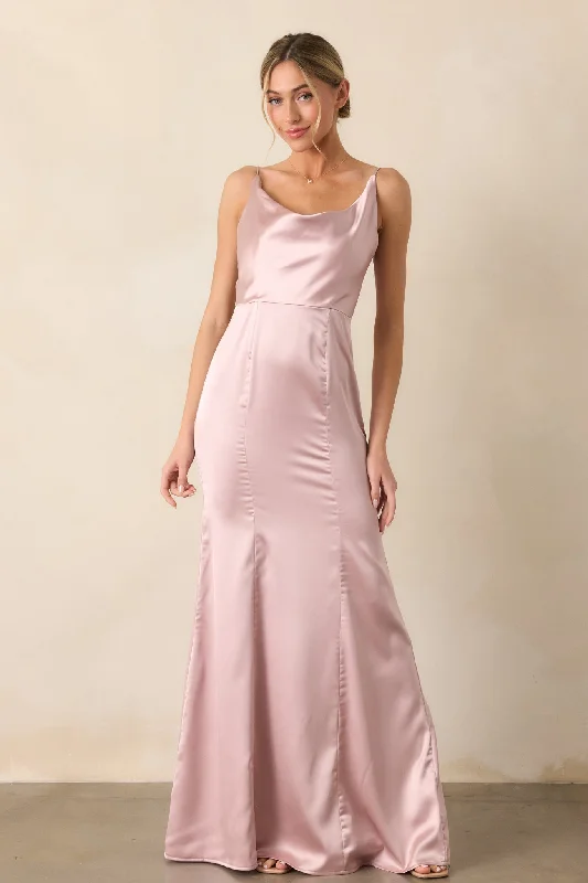 Inner Radiance Champagne Maxi Dress Elegant Velvet Maxi Dress