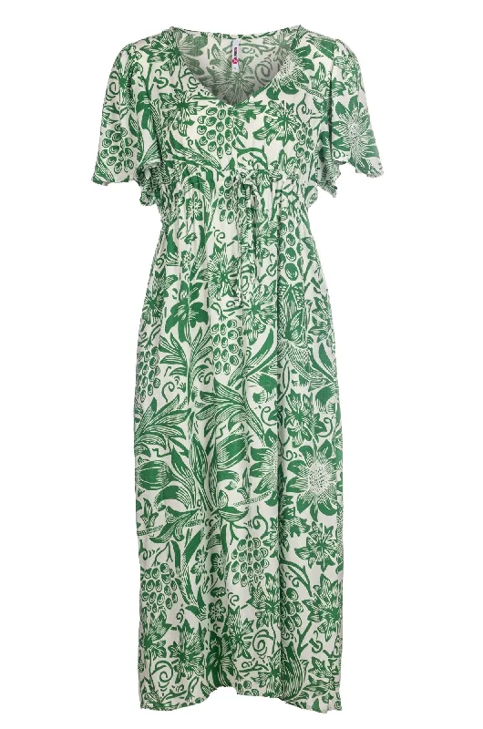 Printed Maxi Dress | GREEN GARDEN | 3358A1 Fashionable Printed Maxi Dress