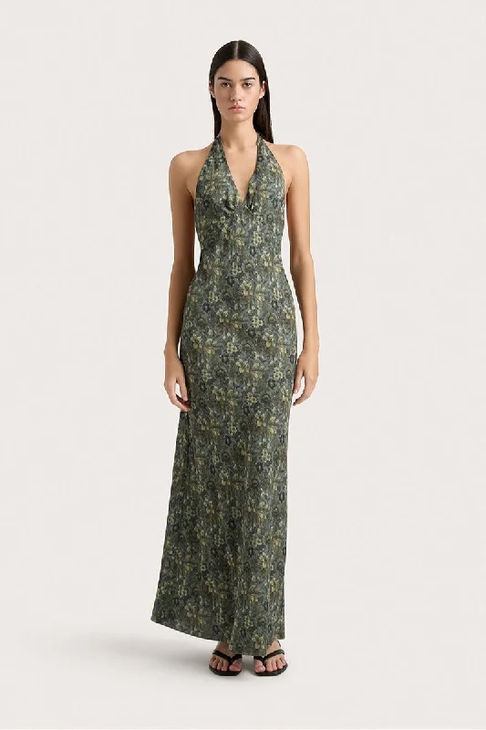 SOAME MAXI DRESS-VERDANT Cozy Spaghetti Strap Maxi Dress