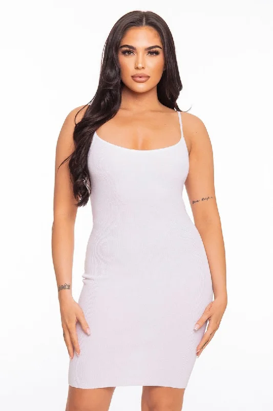 Cami Open Back Mini Dress Classic White Mini Dress