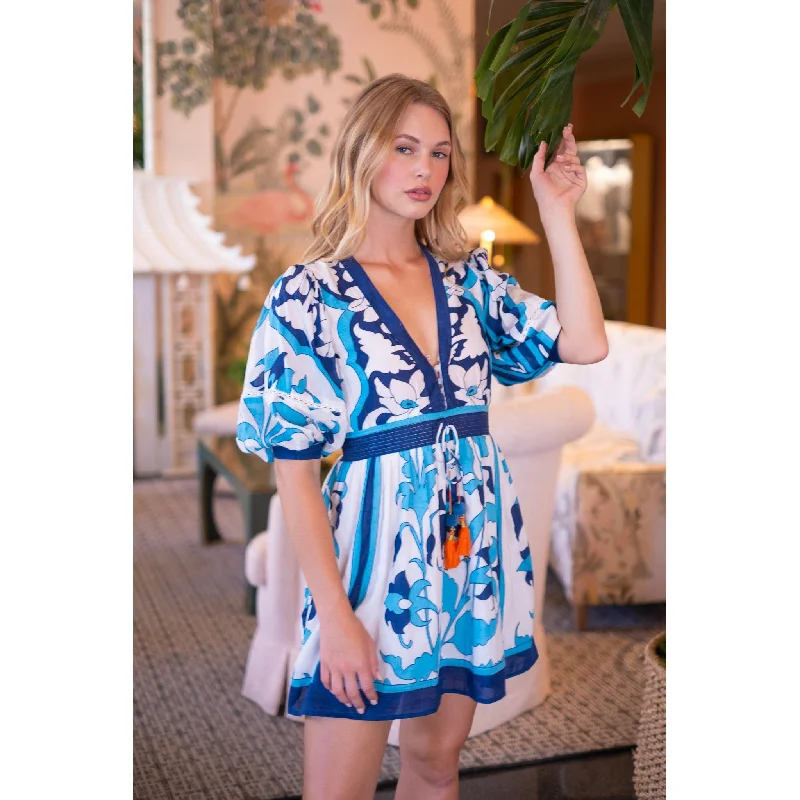 Miley Mini Dress - Preorder Chic Tropical Mini Dress