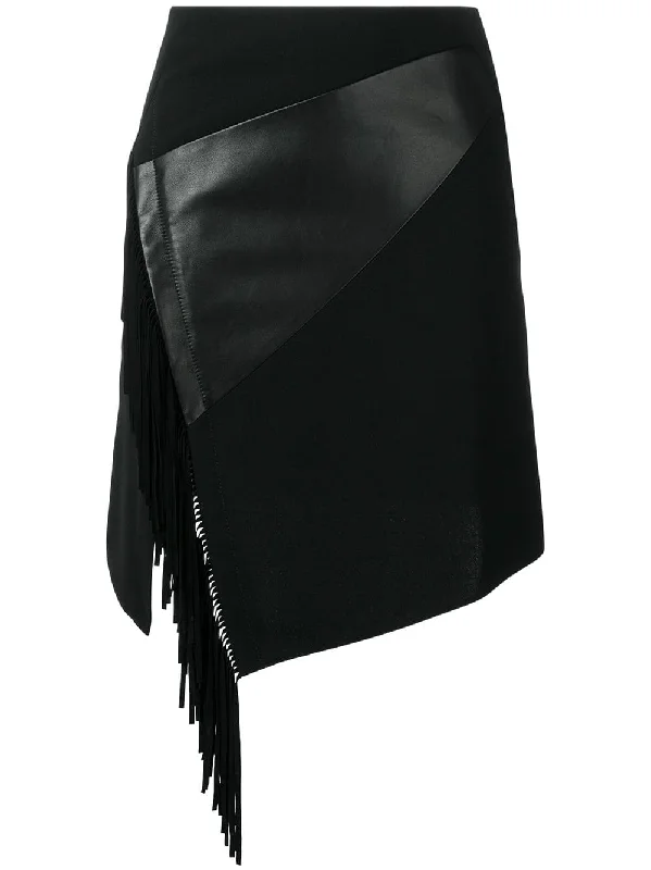 side fringe fitted skirt velvet skirt sumptuous