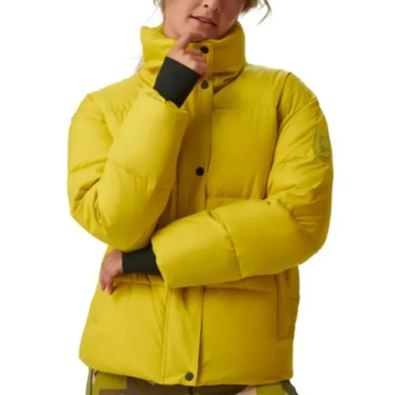 BASS OUTDOOR Womens Discovery Puffer Jacket Small Bright Yellow Citronelle NWT Fitted Jacket Loose Jacket Oversized Jacket