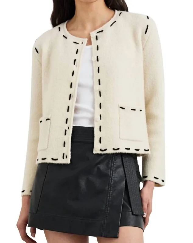 Juliette Jacket In Ivory Corduroy Jacket Velvet Jacket Brocade Jacket