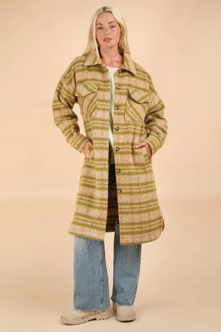 Roxy Plaid Sherpa Jacket Knit Jacket Woven Jacket Fleece Jacket