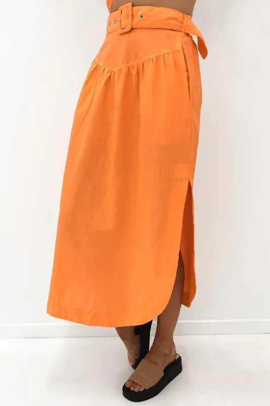 Sadie Maxi Skirt Orange lace skirt romantic