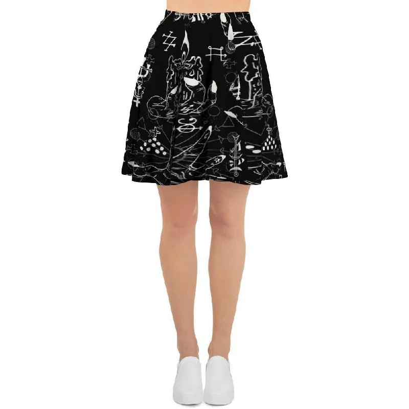 Satanic Gothic Witch Women's Skirt lace skirt feminine