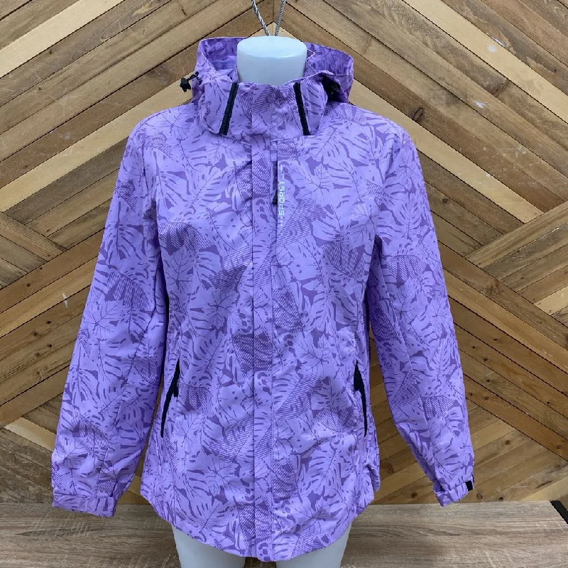 Sporst- Winter shell Jacket (Fits Small) : Purple -women-XXL (MD/LG Fit) Chenille Jacket Brocade Jacket Lace Jacket